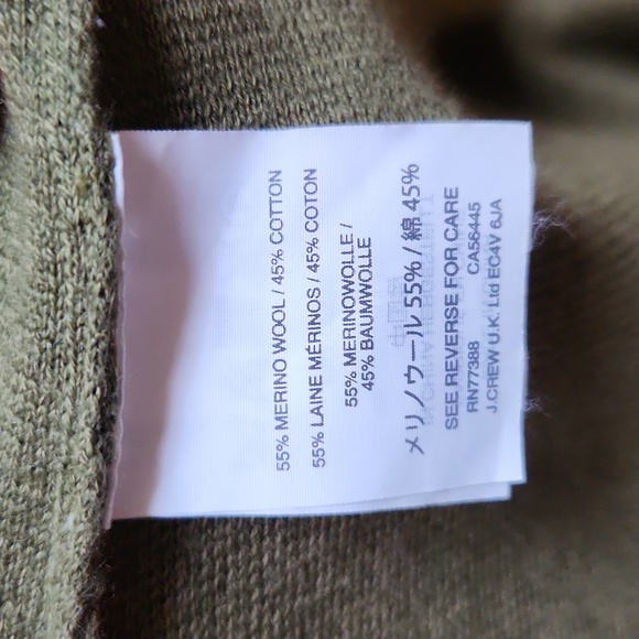 J.Crew wool/cotton blend womens sweater size L - Picture 5 of 6